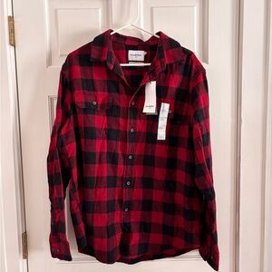 Goodfellow & Co Red and Black Checkered Shirt